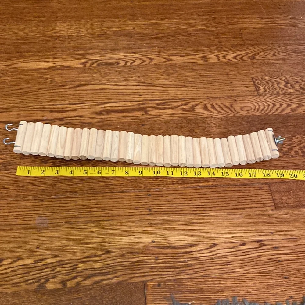 NWOT Set of Hamster Rat Small Animal Wood Bridge & Steps
